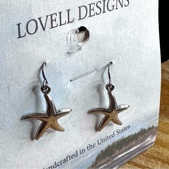 Lovell Designs - Starfish Drop Pewter Earrings, NWT - Picture 2 of 4